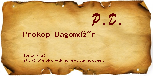 Prokop Dagomér névjegykártya